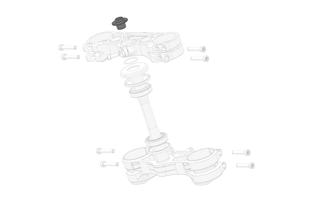 Top Steering Head Shaft Bolt