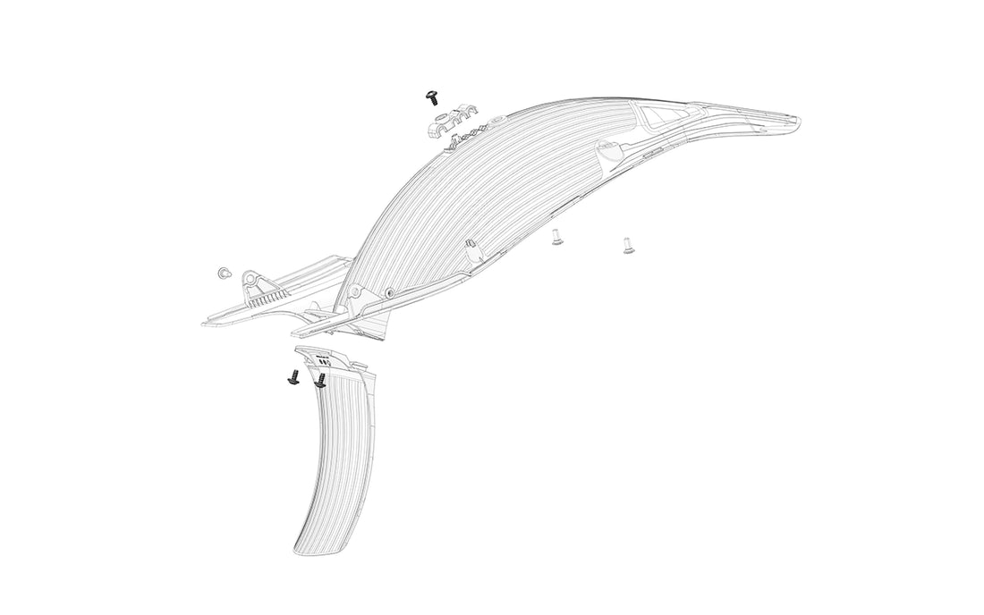 Cable bracket and mudflap screw