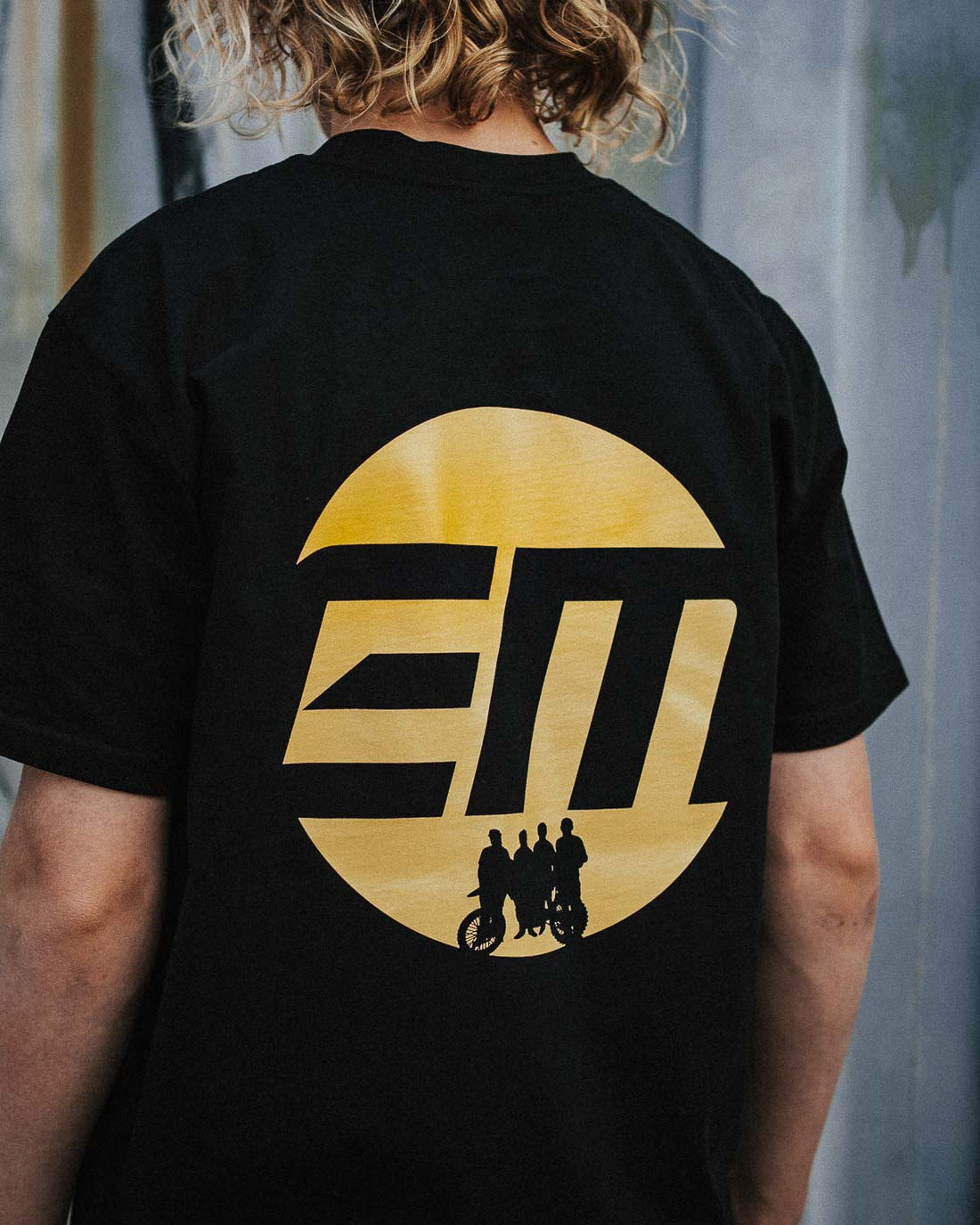 Empire Motorcycles Gold T-Shirt - Black