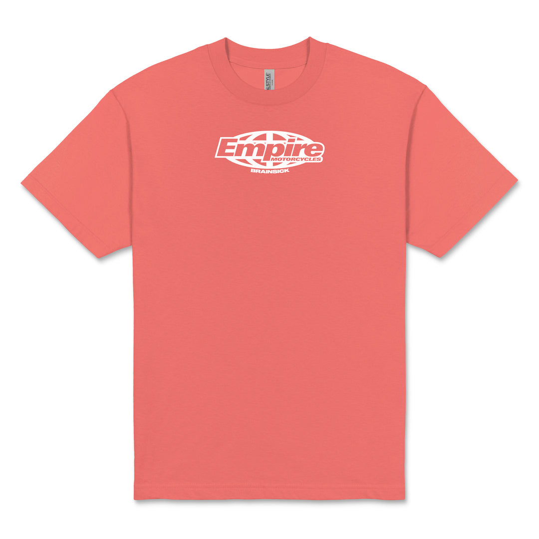 Brainsick x Empire Motorcycles T-Shirt - Coral